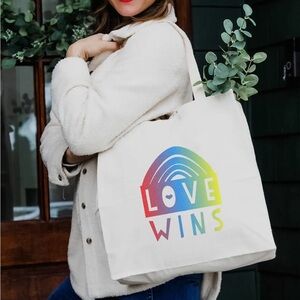 LOVE WINS TOTE BAG